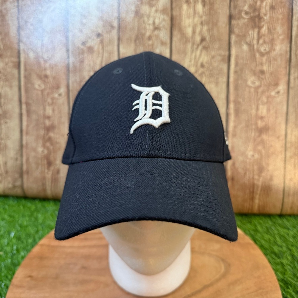 New Era 39THIRTY Detroit Tigers Baseball Cap Mens Large XLarge Black Stretch Fit
